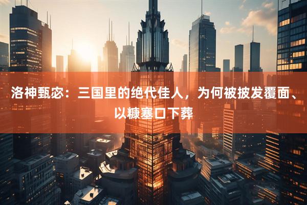 洛神甄宓：三国里的绝代佳人，为何被披发覆面、以糠塞口下葬
