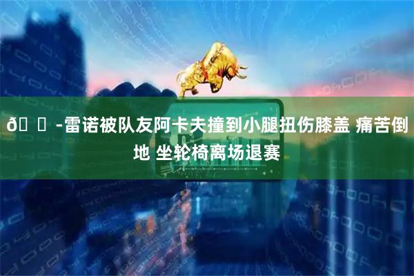 😭雷诺被队友阿卡夫撞到小腿扭伤膝盖 痛苦倒地 坐轮椅离场退赛